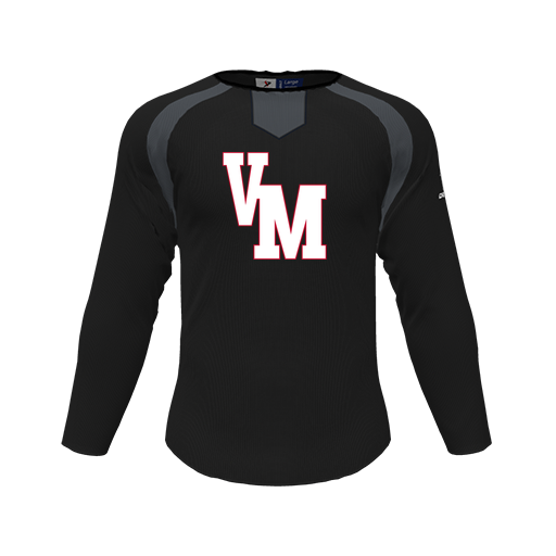 [CUS-DFW-PULL-FLC-CNK-LSL-BLK-YS-LOGO2] Pullover (Youth S, Black, Logo 2)