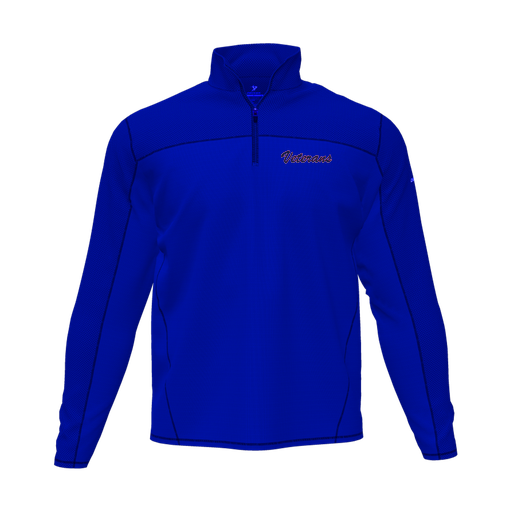 [CUS-DFW-QTRZ-PER-LSL-RYL-AS-LOGO3] Quarter Zip Pullover (Adult S, Royal, Logo 3)
