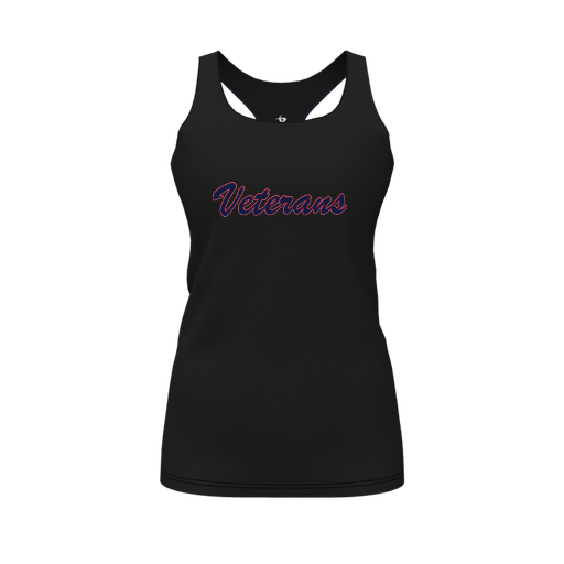 [CUS-DFW-RCBK-PER-BLK-FYS-LOGO3] Racerback Tank Top (Female Youth S, Black, Logo 3)