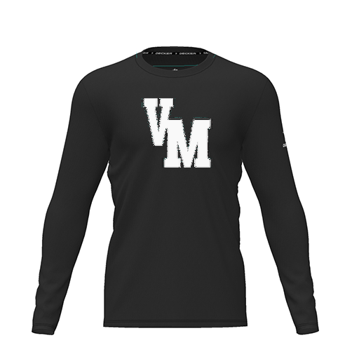 [CUS-DRIF-TEES-PER-CNK-LSL-BLK-YXS-LOGO2] Dri Fit Performance T-Shirt (Youth XS, Black, Logo 2, Long Sleeve)