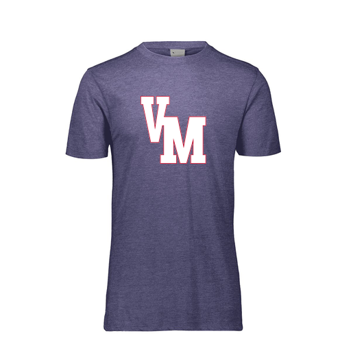 [FTSCUBRY-AS-LOGO2] Decker Men's Tri-Blend T-Shirt - Short Sleeve (Adult S, Royal, Logo 2)