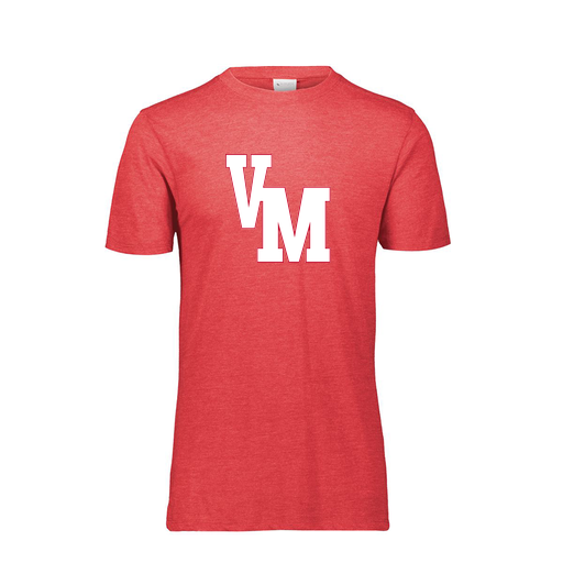 [FTSCUBRD-AS-LOGO2] Decker Men's Tri-Blend T-Shirt - Short Sleeve (Adult S, Red, Logo 2)