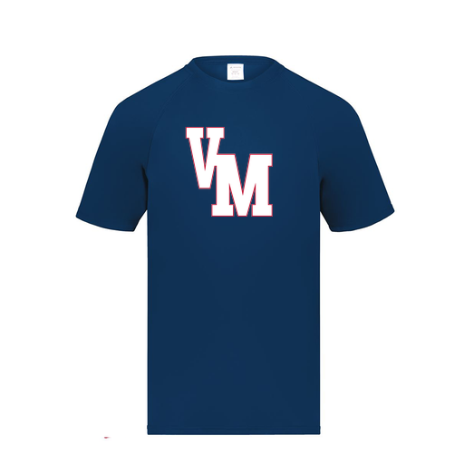 [2791.065.S-LOGO2] Youth Smooth Sport T-Shirt (Youth S, Navy, Logo 2)