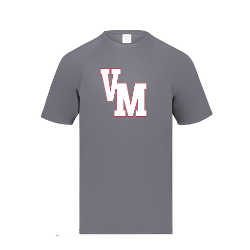 [2791.059.S-LOGO2] Youth Smooth Sport T-Shirt (Youth S, Gray, Logo 2)