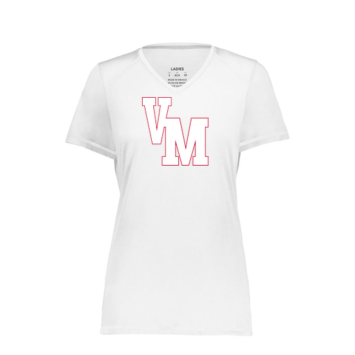[6844.005.XS-LOGO2] Women's SoftTouch Short Sleeve (Female Adult XS, White, Logo 2)