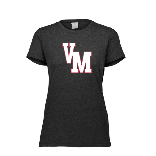 [FTSCUBBK-FAXS-LOGO2] Decker Women's Tri-Blend T-Shirt - Short Sleeve (Female Adult XS, Black, Logo 2)