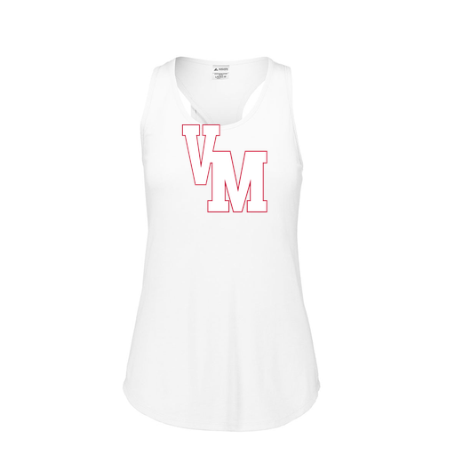 [3078.005.S-LOGO2] Ladies Tri Blend Tank Top (Female Adult S, White, Logo 2)