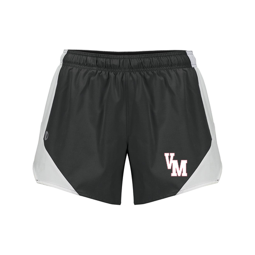 [229489.420.S-LOGO2] Girls Olympus Shorts (Female Youth S, Black, Logo 2)