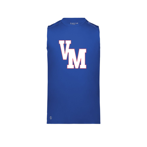 [222593.060.S-LOGO2] Men's CoolDry TankTop (Adult S, Royal, Logo 2)