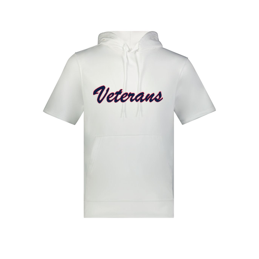 [6871.005.S-LOGO3] Men's Dri Fit Short Sleeve Hoodie (Adult S, White, Logo 3)