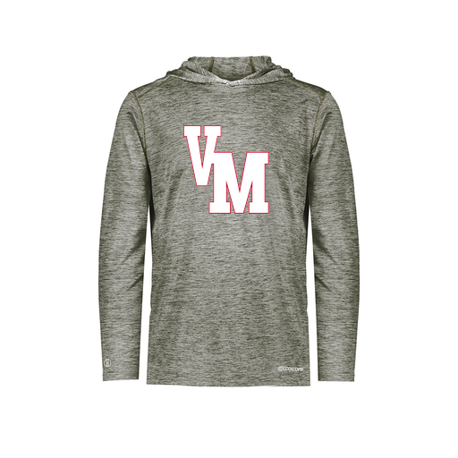 [CUS-DFW-CHGHOOD-PER-LSL-GRY-YS-LOGO2] Youth Charge Hoodie (Youth S, Gray, Logo 2)
