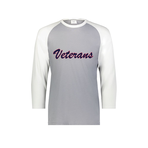 [6880.74S.S-LOGO3] Youth Vintage 3/4 T-Shirt (Youth S, White, Logo 3)