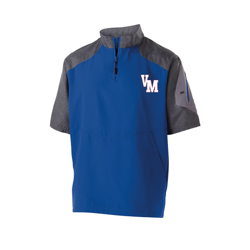 [229545.H02.XS-LOGO2] Men's Raider SS Pullover (Adult XS, Royal, Logo 2)