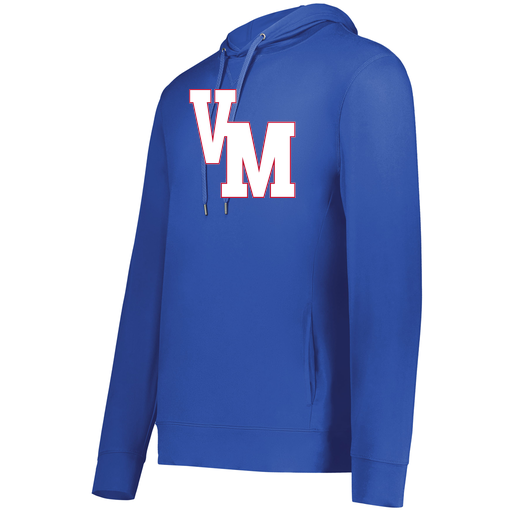 [222598.060.S-LOGO2] Men's Ventura Thin Knit Hoodie (Adult S, Royal, Logo 2)