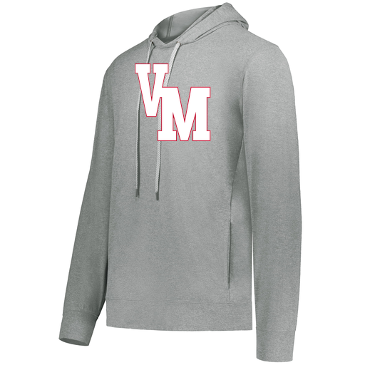 [222698.013.S-LOGO2] YOUTH VENTURA THIN KNIT HOODIE (Youth S, Silver, Logo 2)