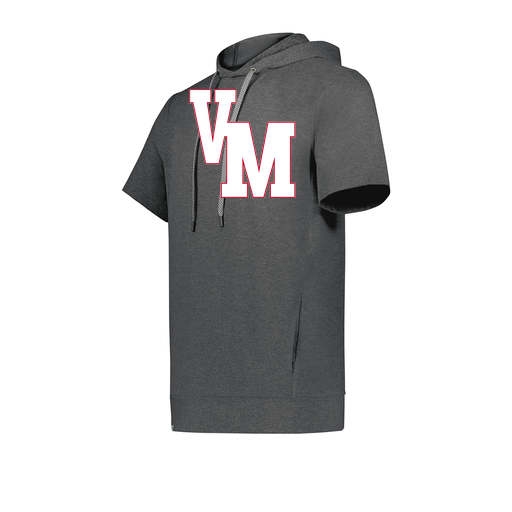 [222605-GRY-YS-LOGO2] YOUTH VENTURA SOFT KNIT SHORT SLEEVE HOODIE (Youth S, Gray, Logo 2)