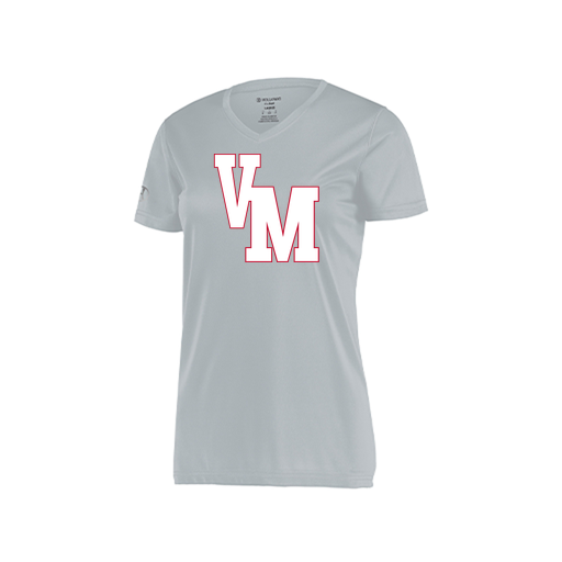 [222820.099.S-LOGO2] Ladies Movement Dri Fit Shirt (Female Adult S, Silver, Logo 2)