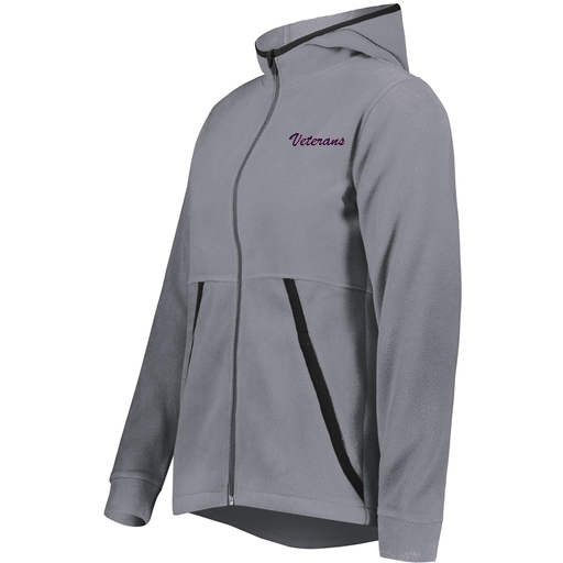 [6860.059.XS-LOGO3] Ladies Chill Full Zip Fleece (Female Adult XS, Gray, Logo 3)