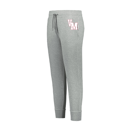 [222799.013.XS-LOGO2] LADIES VENTURA SOFT KNIT JOGGER (Female Adult XS, Silver, Logo 2)