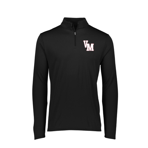 [2787.080.XS-LOGO2] Ladies Dri Fit 1/4 Zip Shirt (Female Adult XS, Black, Logo 2)