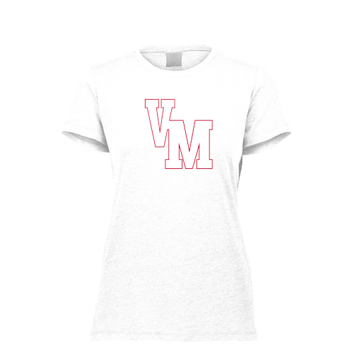 [FTSCUBWH-FAXS-LOGO2] Decker Women's Tri-Blend T-Shirt - Short Sleeve (Female Adult XS, White, Logo 2)