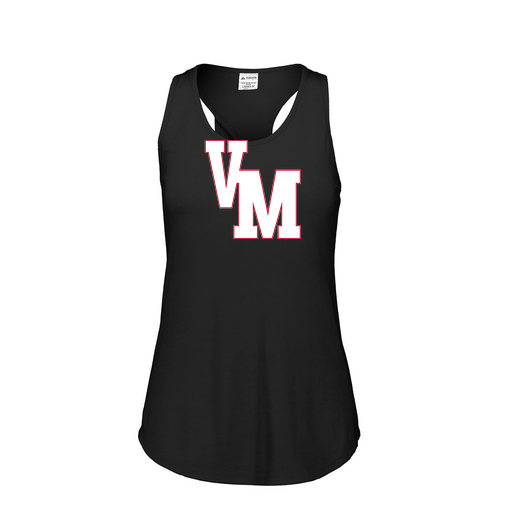 [FT0TUBBK-FAS-LOGO2] Ladies Tri Blend Tank Top (Female Adult S, Black, Logo 2)