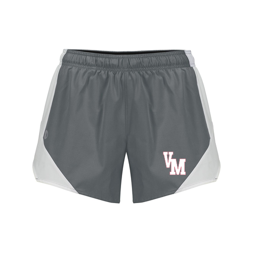 [229489.R04.S-LOGO2] Girls Olympus Shorts (Female Youth S, Gray, Logo 2)