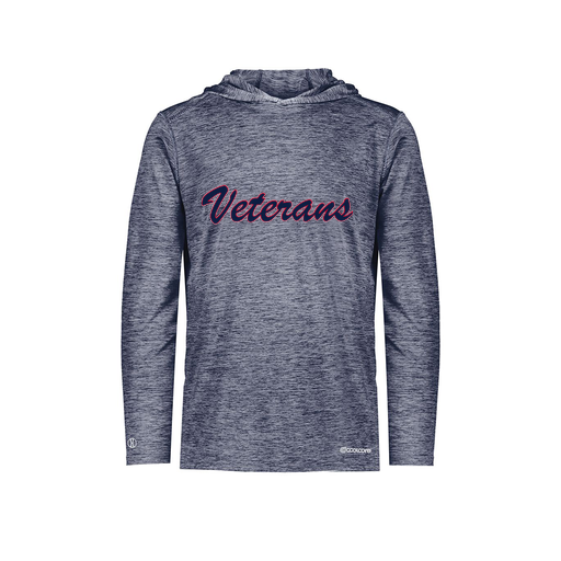 [FOLHCGNV-AS-LOGO3] Decker Men's Charge Hoodie (Adult S, Navy, Logo 3)