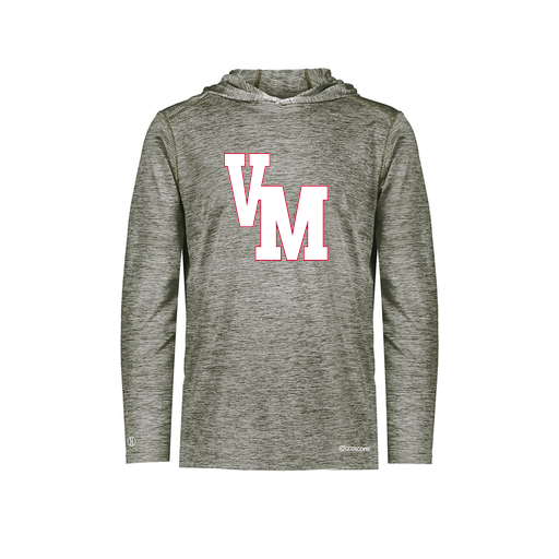 [FOLHCGGY-AS-LOGO2] Decker Men's Charge Hoodie (Adult S, Gray, Logo 2)