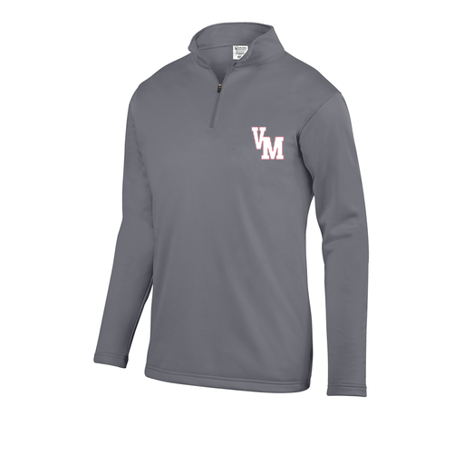 [DFW-FFQZ-GRY-AS-LOGO2] Men's FlexFleece 1/4 Zip (Adult S, Gray, Logo 2)