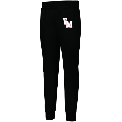 [5566.080.XS-LOGO2] Men's PERFORMANCE FLEECE JOGGER (Adult XS, Black, Logo 2)