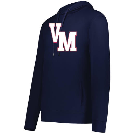 [222698.065.S-LOGO2] YOUTH VENTURA THIN KNIT HOODIE (Youth S, Navy, Logo 2)