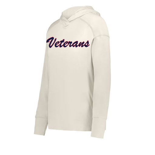 [222798-WHT-FAXS-LOGO3] Ladies Ventura Thin Knit Hoodie (Female Adult XS, White, Logo 3)