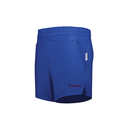 [223704.060.XS-LOGO3] LADIES VENTURA SOFT KNIT SHORTS (Female Adult XS, Royal, Logo 3)