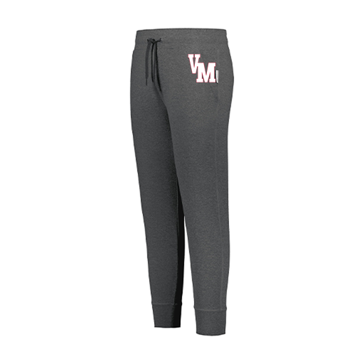 [222799.E83.XS-LOGO2] LADIES VENTURA SOFT KNIT JOGGER (Female Adult XS, Gray, Logo 2)