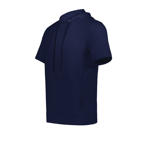 [222605.065.S-LOGO5] YOUTH VENTURA SOFT KNIT SHORT SLEEVE HOODIE (Youth S, Navy, Logo 5)